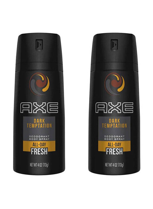 

Axe Dark Tempation Body Deodorant Spray, 2 Pieces