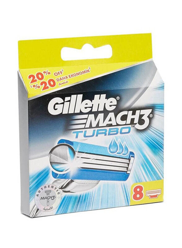 

Gillette Mach 3 Turbo Cartridges, 8 Pieces