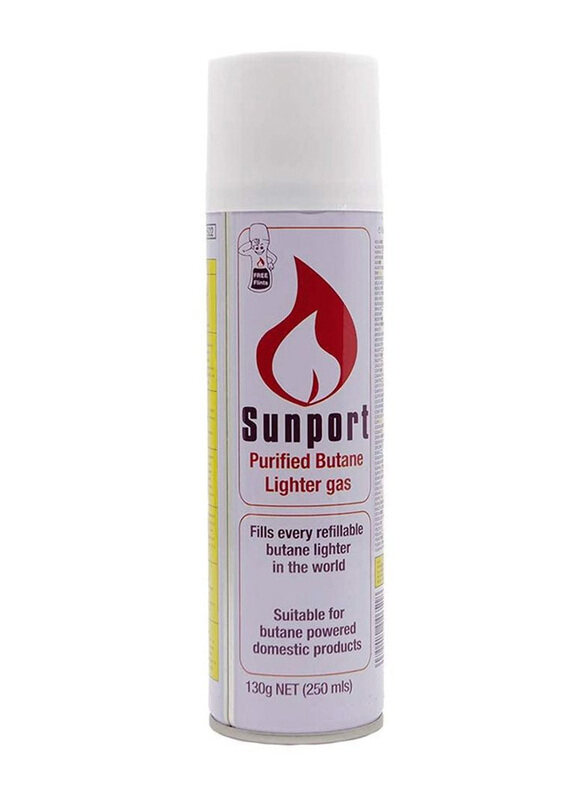 

Sunport Purified Butane Lighter Gas Refill, Clear, 130gm