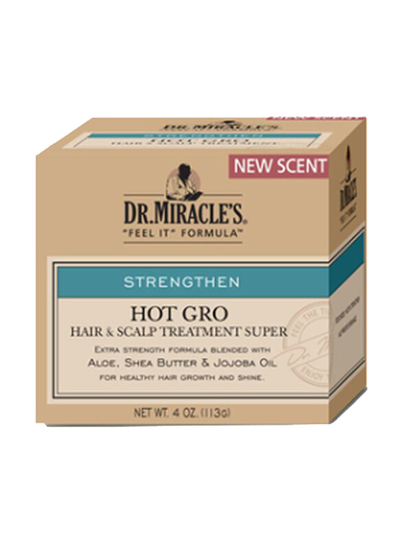 

Dr. Miracle'S Hot Gro Hair And Scalp Treatment Super Conditioner for All Hair Type, 4oz