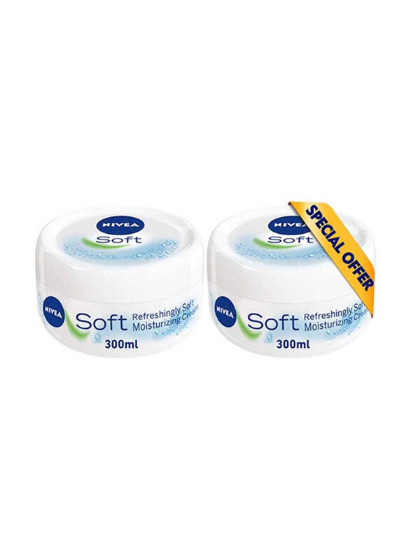 

Nivea Refreshingly Soft Moisturizing Cream, 2 x 300ml