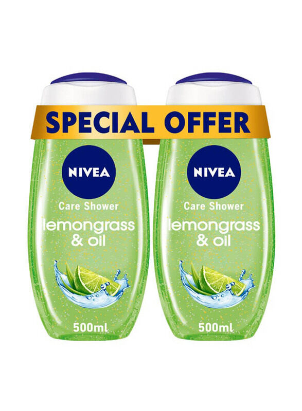 

Nivea Lemongrass And Oil Shower Gel, 2 x 500ml