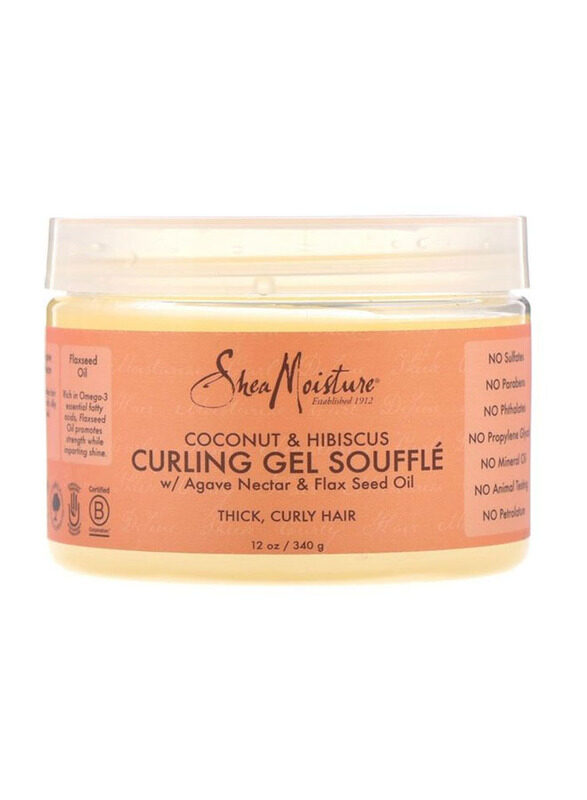 

Shea Moisture Souffle Coconut and Hibiscus Curling Gel for All Hair Types, 340g