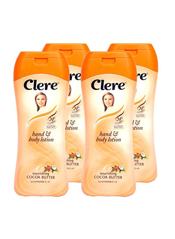 

Clere Hand And Body Lotion, 4 x 400ml