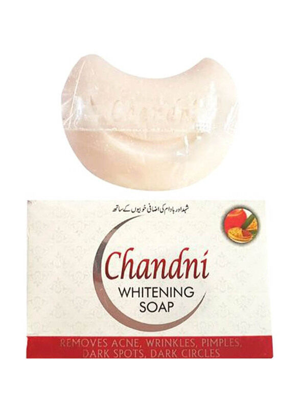 

Chandni Skin Lightener Whitening Soap, White, 100gm