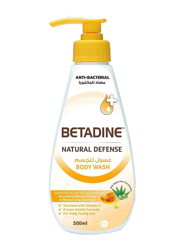 

Betadine Natural Defense Manuka Honey Flavour Body Wash, 3 x 500ml
