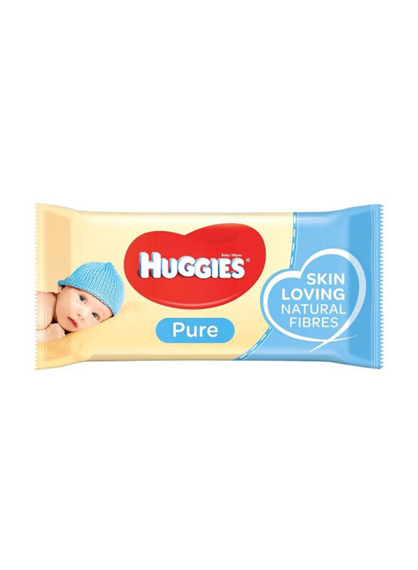 

Huggies 56-Wipes Natural Care Baby Wipes, Multicolour
