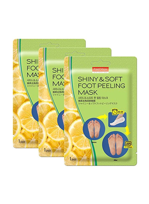 

Purederm Shiny and Soft Foot Peeling Mask, 3 Pieces