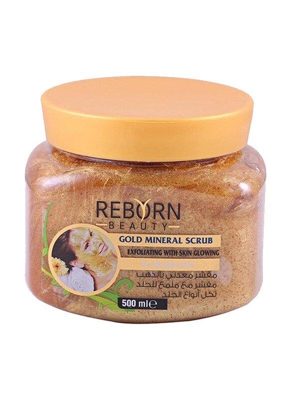 

Reborn Beauty Gold Mineral Exfoliating Scrub with Skin Glowing Gold, 500ml