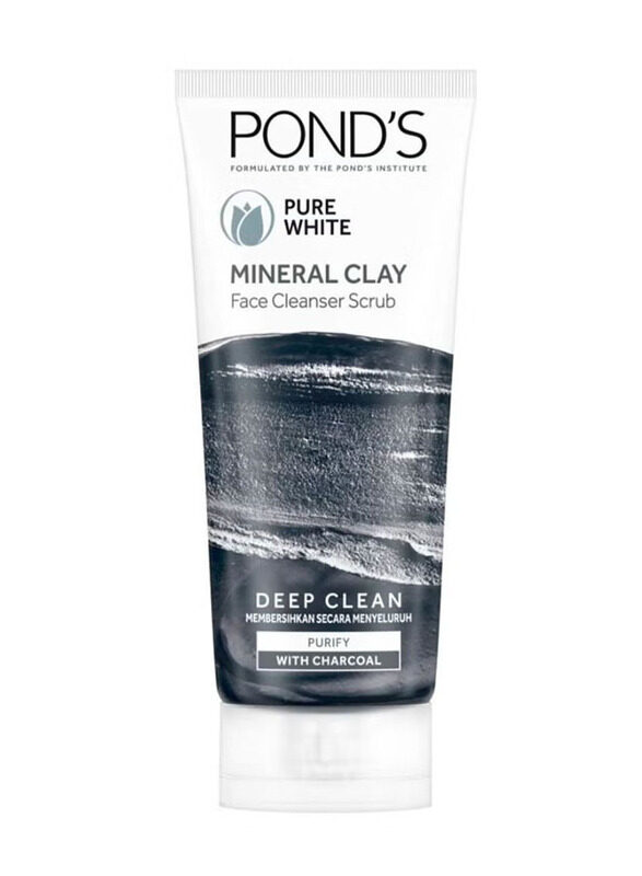

Pond'S Pure White Mineral Clay Face Cleanser Scrub, 90g