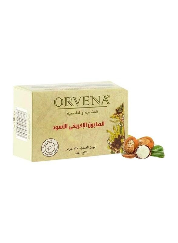 

Orvena African Black Soap, 120 gm