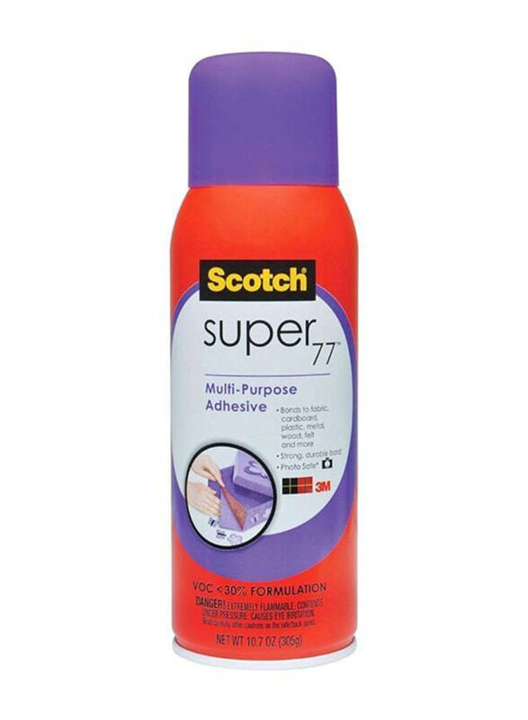 

Scotch Brite Super Multi-Purpose Adhesive Aerosol, Multicolour