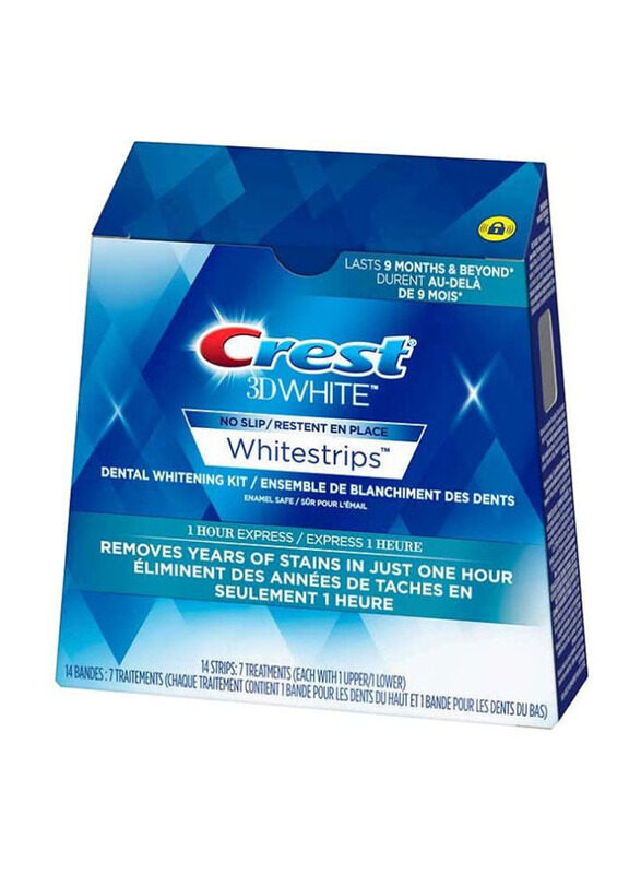 

Crest 1-Hour Express 3D Dental Whitening Kit, 14 Strips