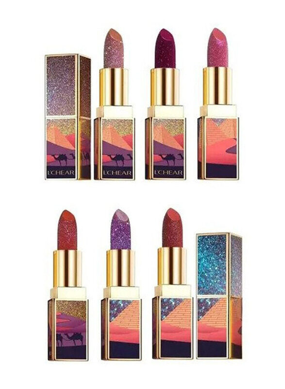 

L'chear Metallic Shine Lipstick Set, 6 Piece, Multicolour