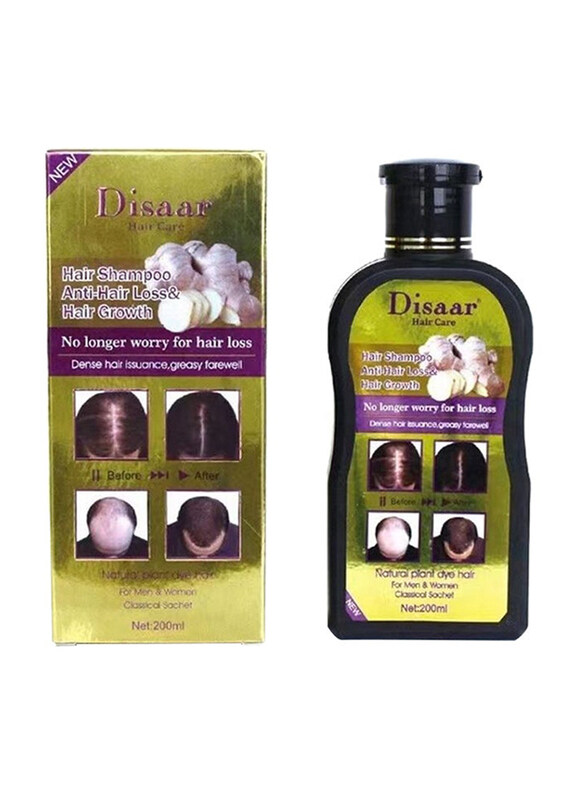 

Disaar Natural Ginger Hair Care Shampoo for All Hair Types, 200ml