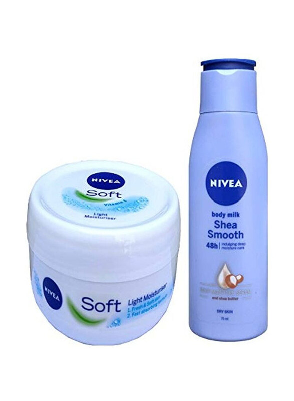 

Nivea Nivea Soft Cream with Shea Smooth, 2 Pieces