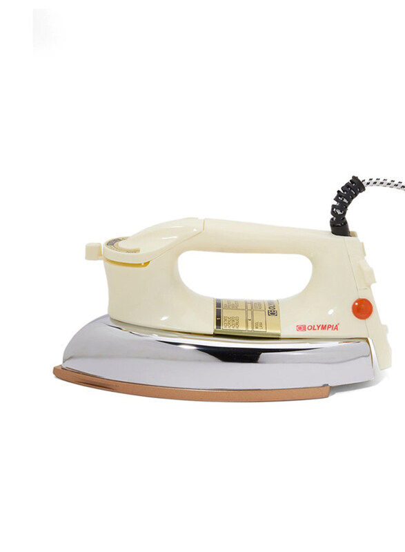 

Olympia Heavy Dry Iron, 1000W, OE-21AWTXJ, Silver/White