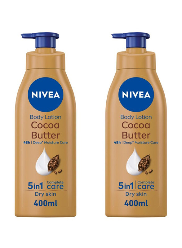 

Nivea Cocoa Butter Body Lotion With Deep Moisture, 2 x 400ml