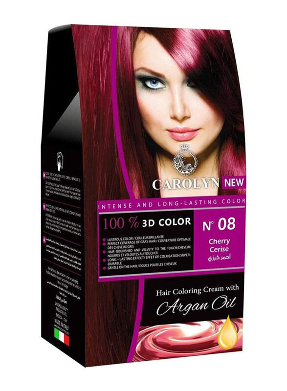 

Carolyn 3D Permanent Hair Dye Long Lasting Hair Colour, 112ml, Cherry Red