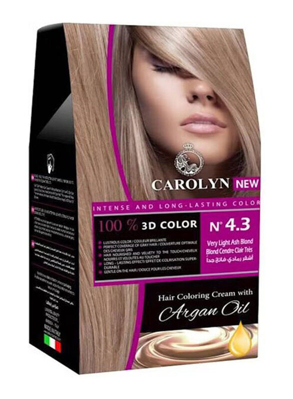 

Carolyn Hair Colouring Cream With Argan Oil, 50ml, Very Light Ash Blonde