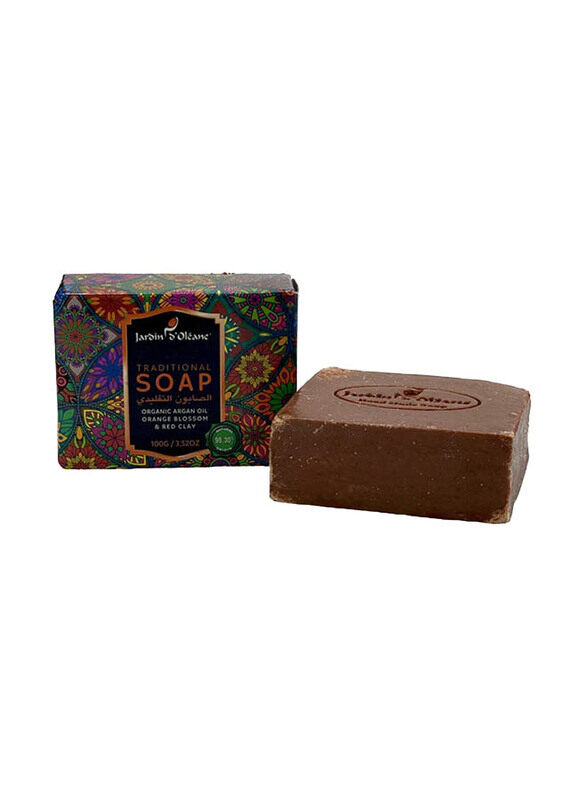 

Jardin D Oleane Jardin D'oleane Organic Argan Oil, Orange Blossom & Red Clay Traditional Soap, 100g