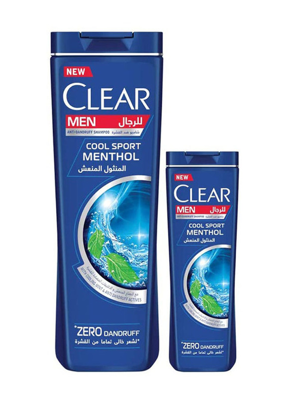 

Clear Men's Anti-Dandruff Shampoo & Cool Sport Menthol Shampoo, 2 Pieces