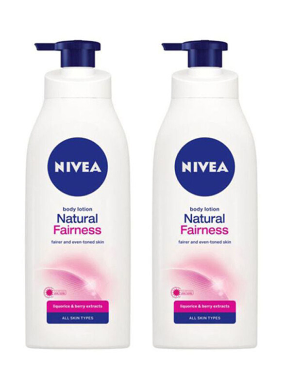 

Nivea Natural Fairness Body Lotion, 2 x 400ml