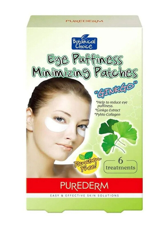 

Purederm Eye Puffiness Minimizing Ginkgo Patches Set, 6 Pieces