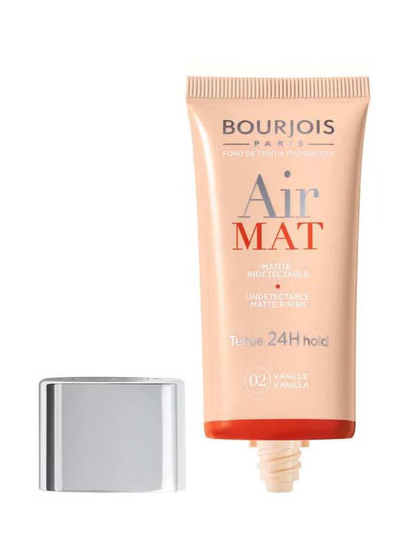 

Bourjois Paris Bourjois Paris Air Mat 24H Foundation, 30ml, Vanilla, 02 Vanilla