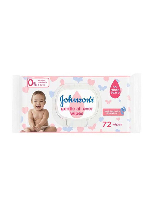 

Johnson's 72-Wipes Gentle All Over Baby Wipes, White