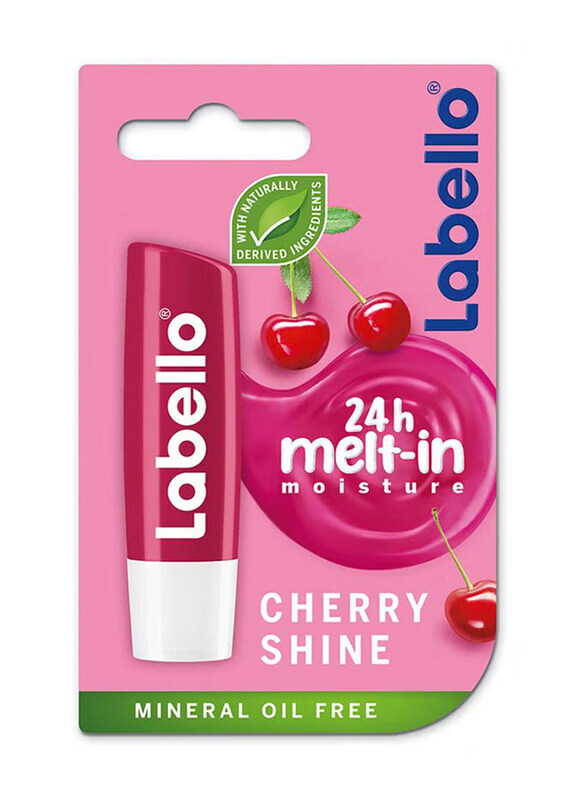 

Labello Cherry Shine Moisturizer Lip Care, 4.8g