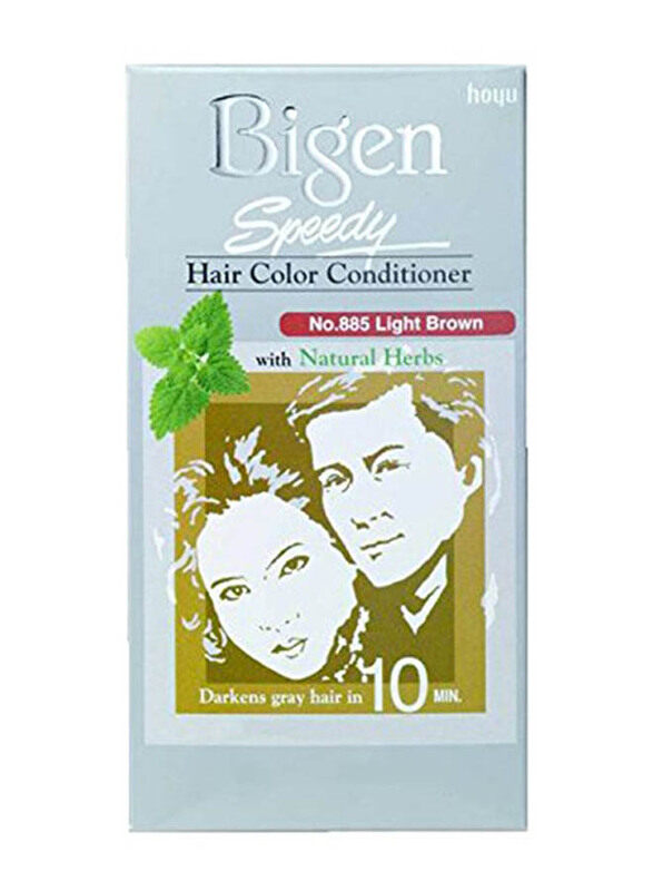 

Bigen Speedy Hair Colour Conditioner with Natural Herbs, 885 Light Brown