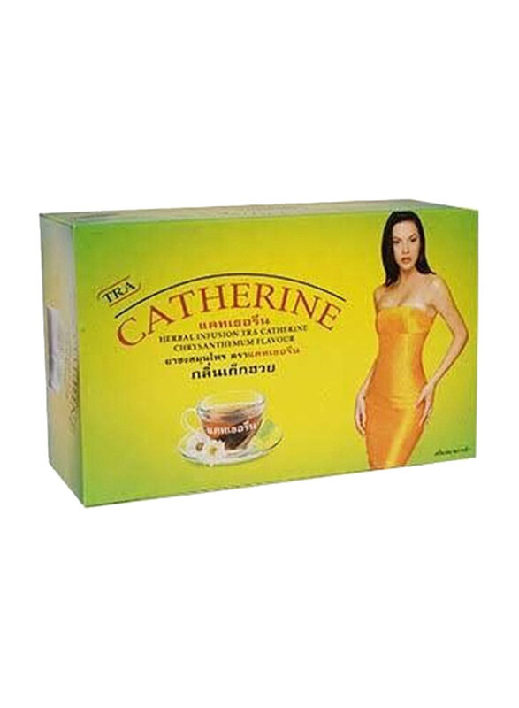 

Catherine Thai Natural Herbal Infusion Chrysanthemum Flavour Detox Slimming Green Tea Bags, 32 Tea Bags