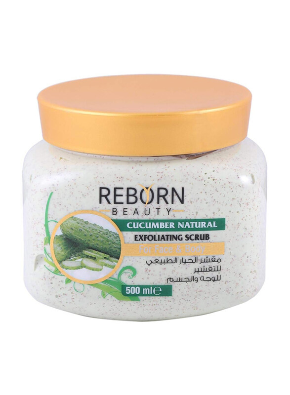 

Reborn Beauty Cucumber Natural Exfoliating Face & Body Scrub, 500ml