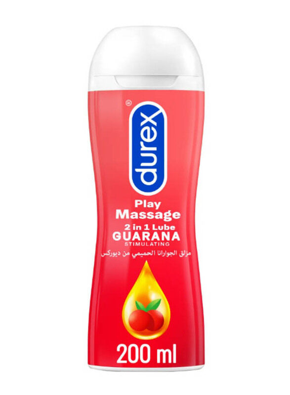

Durex 2-in-1 Lube Guarana Stimulating Play Massage Gel, 200ml