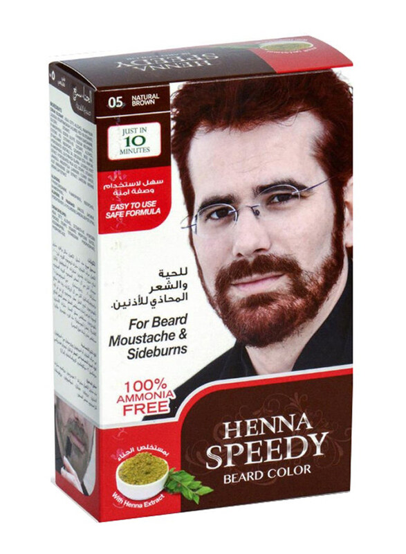 

Henna Speedy Professional Beard Colour Cream Tube, 40g, Natural Brown