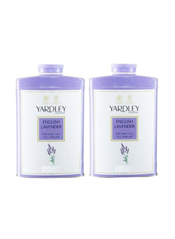 

Yardley White English Lavender Perfumed Talcum Powder, 2 Pieces