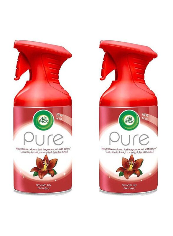 

Air Wick Air Freshener Aerosol Pure Smooth Lily, 2 x 500ml