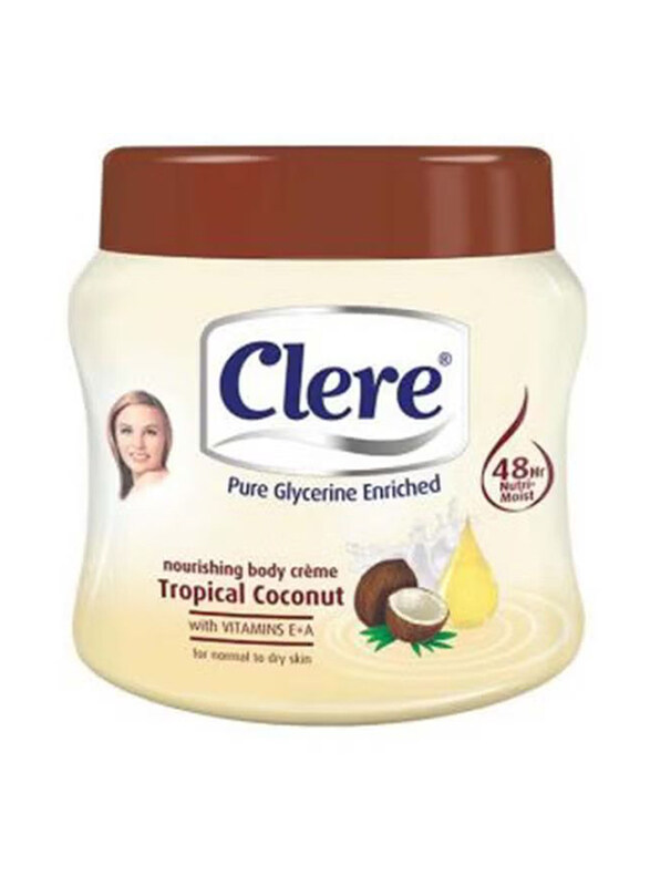 

Clere Tropical Coconut Nourishing Body Cream, 500ml