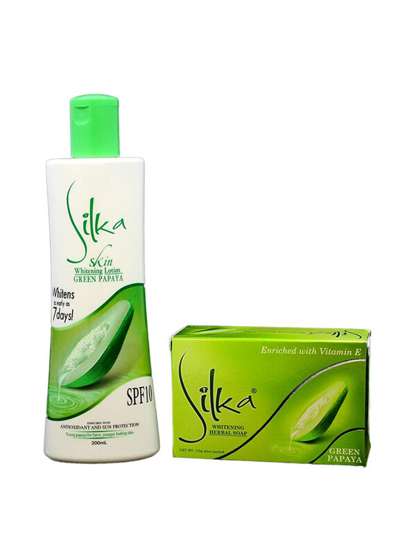 

Silka Green Papaya Skin Whitening Set, 2 Pieces