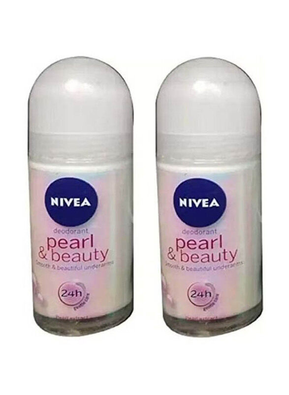 

Nivea Pearl & Beauty Deodorant Roll-On, 2 x 200ml