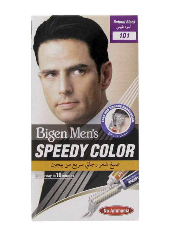 

Bigen Men's Speedy Permanent Hair Colour, 101 Natural Black