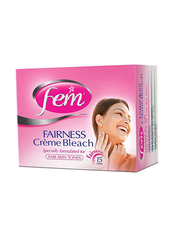 

Fem Fairness Apple & Peach Bleach Cream, 50gm