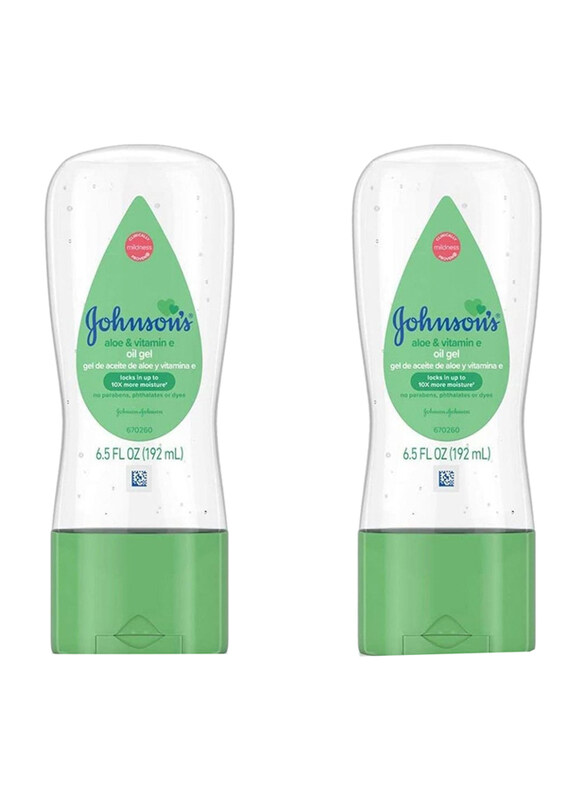 

Johnson's 2-Piece Aloe And Vitamin-E Baby Oil Gel, Multicolour