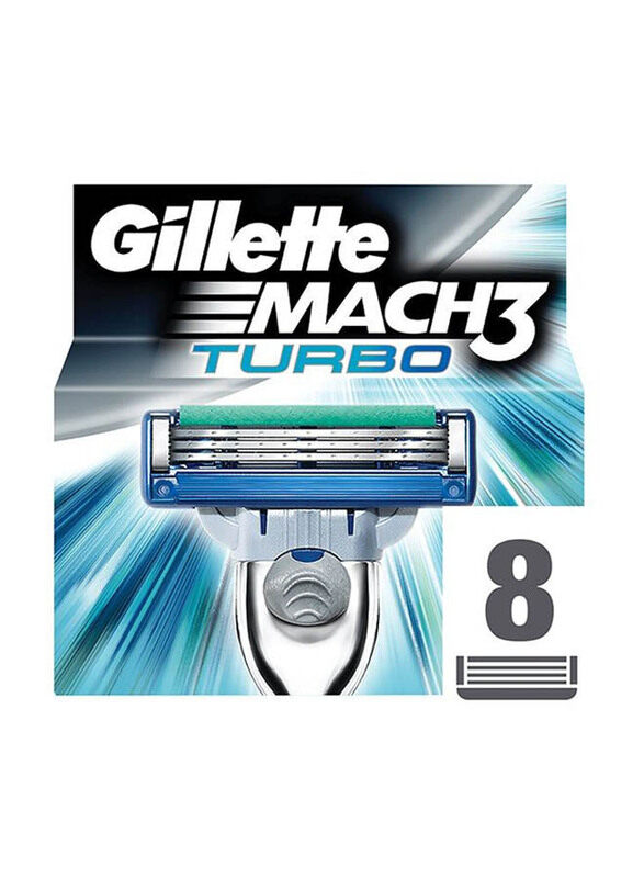 

Gillette M3 Turbo Razor Blades, Grey, 8 Pieces