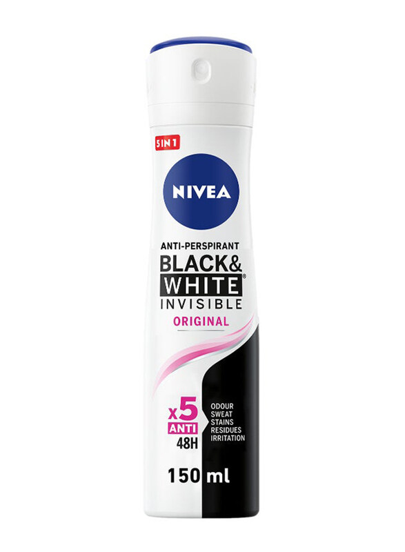 

Nivea Black and White Invisible Original Antiperspirant Spray for Women, 150ml