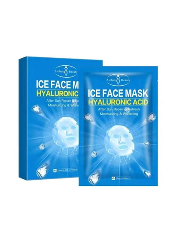 

Aichun Beauty Hyaluronic Acid Ice Face Mask, 10 x 25ml