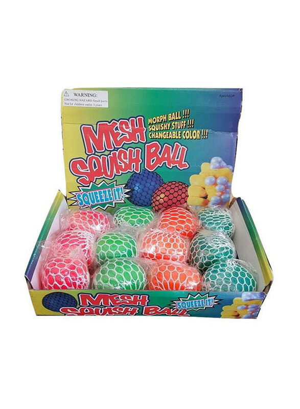 

Beauenty Mesh Squash Novelty Ball Set, 12 Pieces, Ages 3+, Multicolour