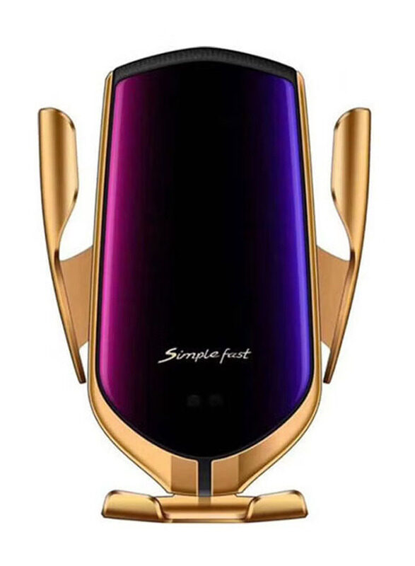 

Generic Smart Sensor Wireless Car Charger, Purple/Gold