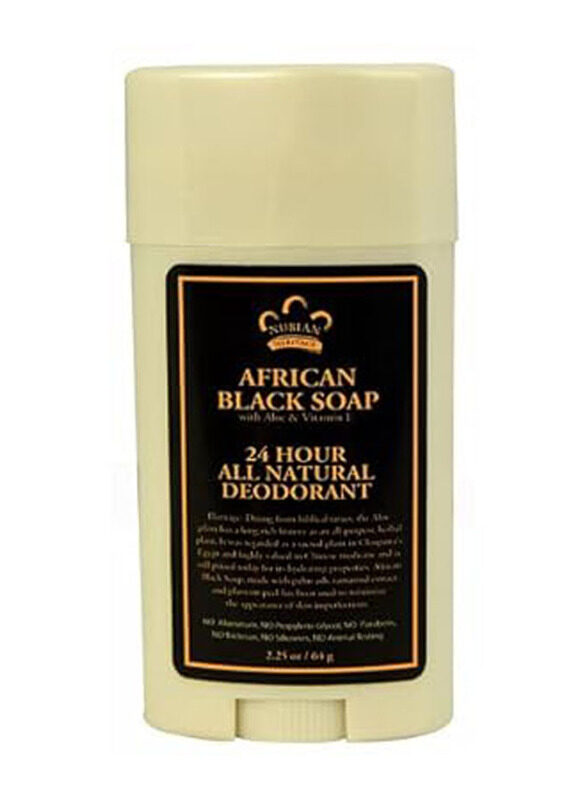 

Nubian Heritage African Black Soap 24-Hour Deodorant Stick, 2.25 oz